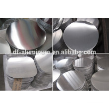 Brillantes placas de aluminio círculo para utensilios de cocina